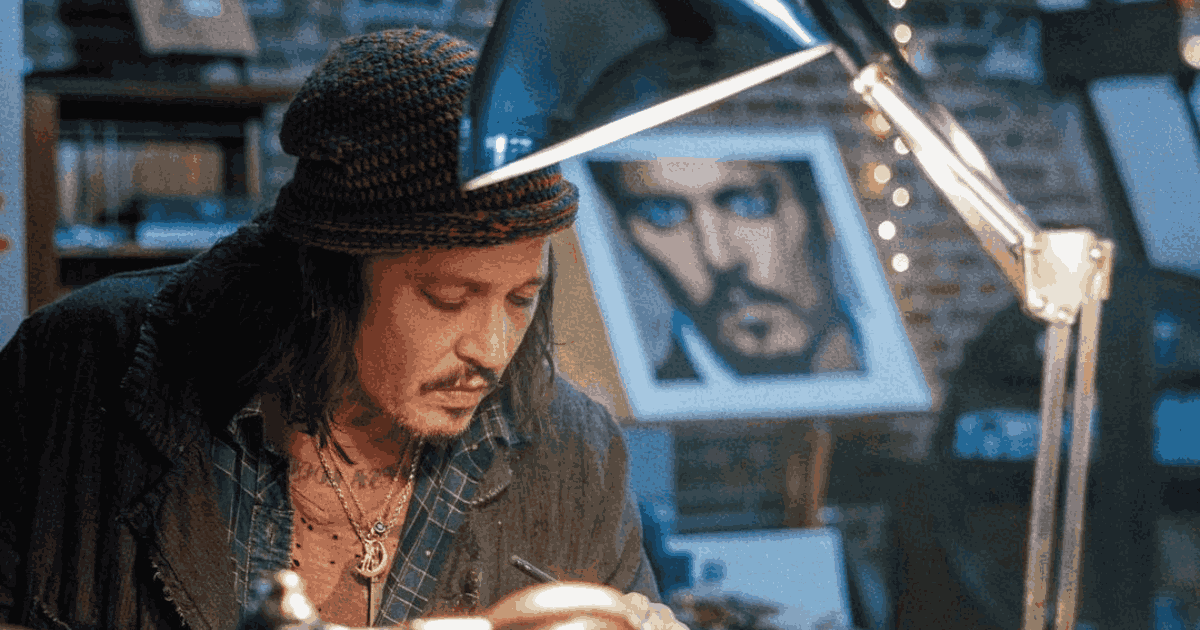 Johnny Depp's emotional journey captured in selfportrait 'Five' now